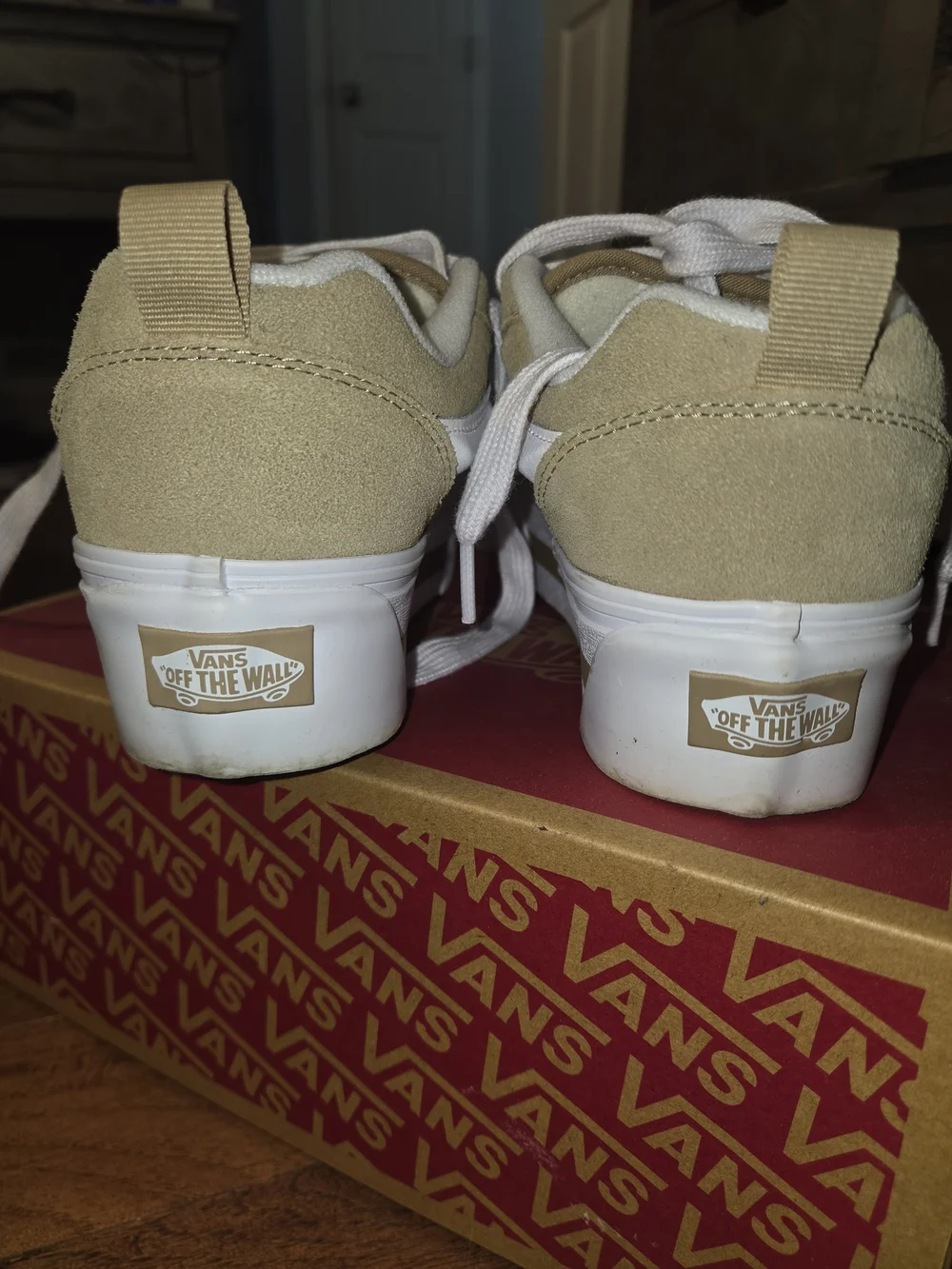 Vans Knu Stack Platform Sneakers in Cornstalk Brown